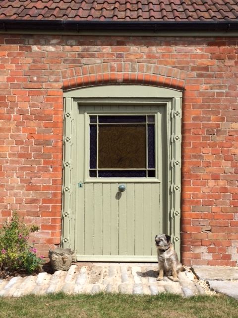 Reclaimed vestibule door in Middlezoy